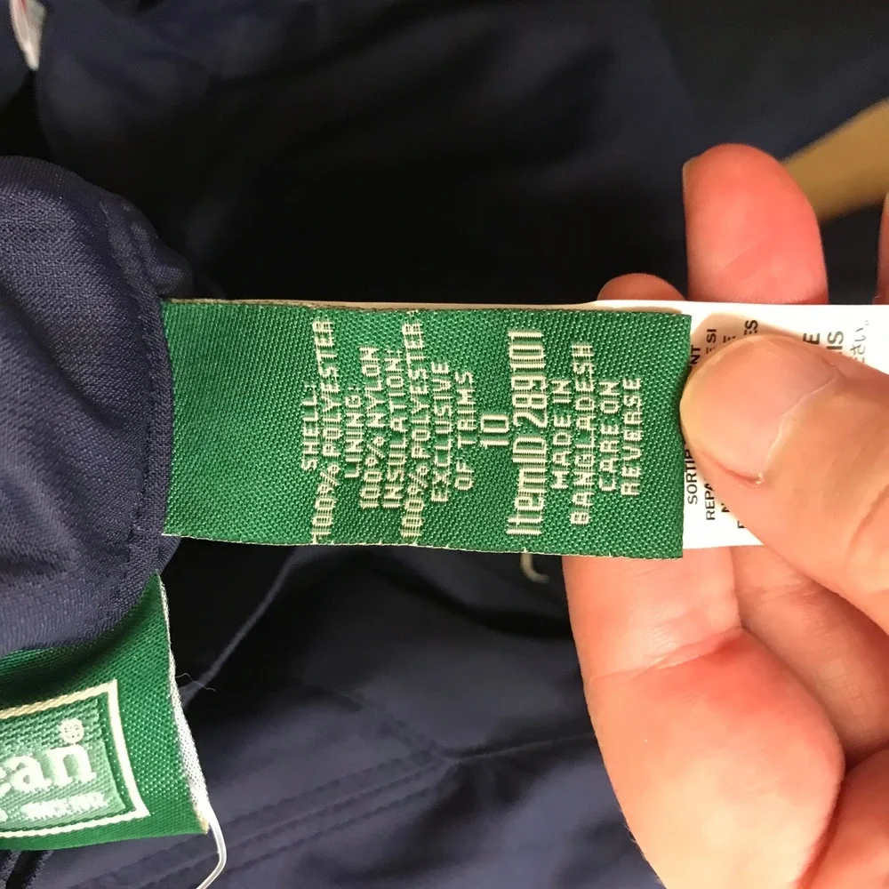 L.L. Bean bean insulated